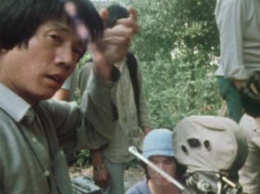 Liu Chia-liang en plein tournage de La 36° Chambre de Shaolin